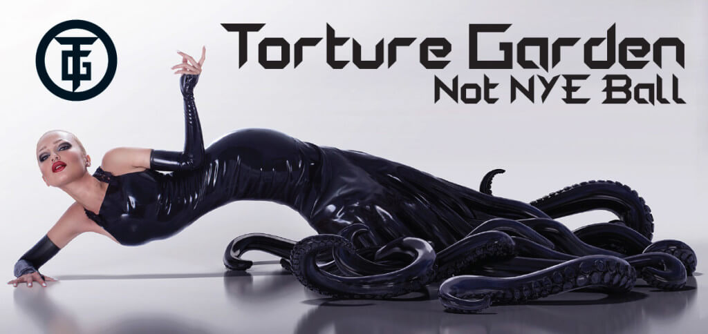 Mistress Amrita Rope bondage show
 at Torture Garden Not NYE Ball in London, United Kingdom on 30 December 2014