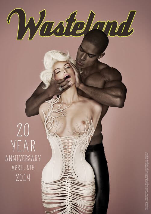 Mistress Amrita performance flyer: Wasteland Amsterdam