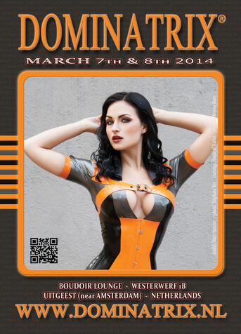 Mistress Amrita performance flyer: Dominatrix