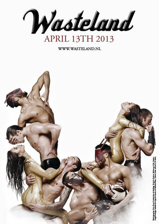 Mistress Amrita performance flyer: Wasteland Amsterdam