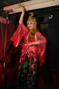 mistress amrita singing performance colorful wig long nail dance