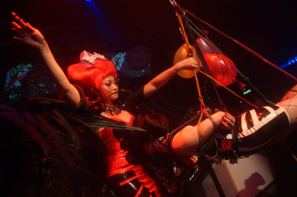 Japanese Rope Bondage Show at SM party Utopia